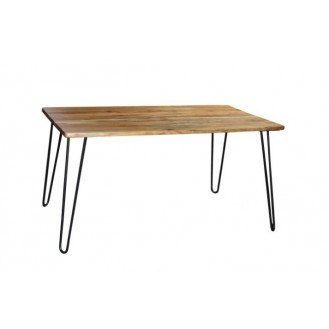 Wooden Dinning Table With Iron Leg