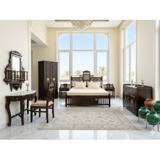 Teak Wood Suite with Marble & Ceramic Art