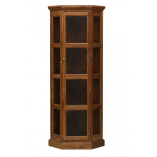 Wooden Cabinet Corner In Teak Wood In Natural Color